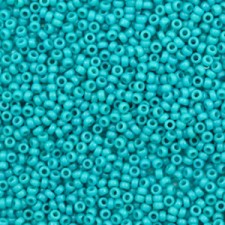 Miyuki rocailles Perlen 15/0 - Duracoat opaque azure 15-4483